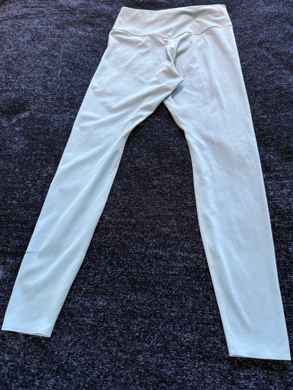 Nike Dri-FIT High Rise Leggings M Light Blue Aqua Full Length Yoga Workout